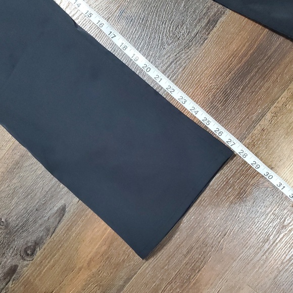 Ted baker london nylon blend black button fly western cut pants - Picture 2 of 13